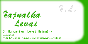 hajnalka levai business card